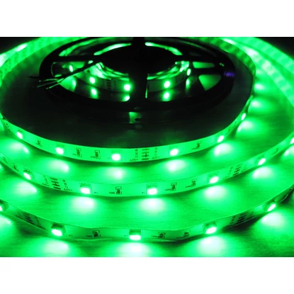 Led szalag (60 led/m, 5050 SMD, zöld színű, beltéri)