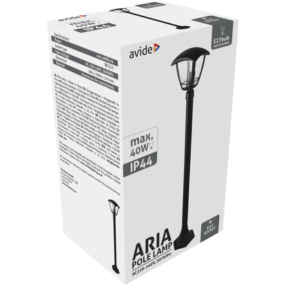 Avide Aria álló lámpatest, IP44, kültéri, 40W, cserélhető fényforrás, E27, 100cm