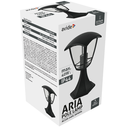 Avide Aria álló lámpatest, IP44, kültéri, 40W, cserélhető fényforrás, E27