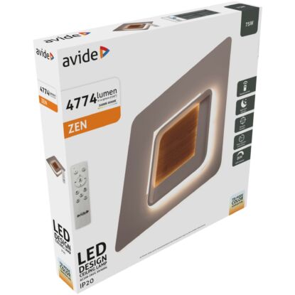 Avide Zen 75W Design mennyezeti lámpa rf távirányítóval dimmelhető