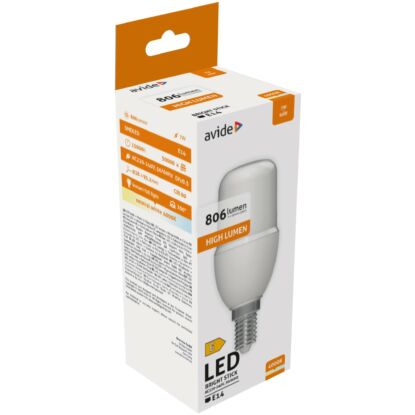Avide LED Bright Stick izzó, T37, E14, 7W, NW, természetes fehér, 4000K, 806 lumen, IP20