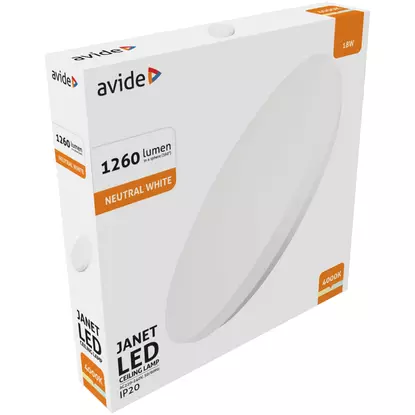 Avide LED Mennyezeti Lámpa Janet 18W 330x60mm NW 4000K (természetes fehér 1260 lumen IP20 beltéri)