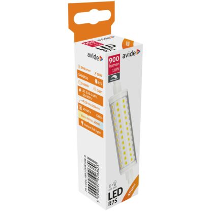 Avide LED 10W R7S dimmelhető fényforrás 23x118mm, NW, 4000K, természetes fehér, 900 lumen