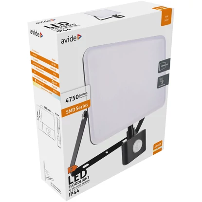 Avide 50w led reflektor mozgásérzékelős PIR