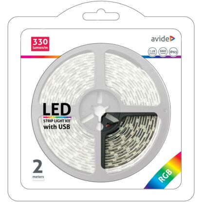USB LED szalag szett, RGB