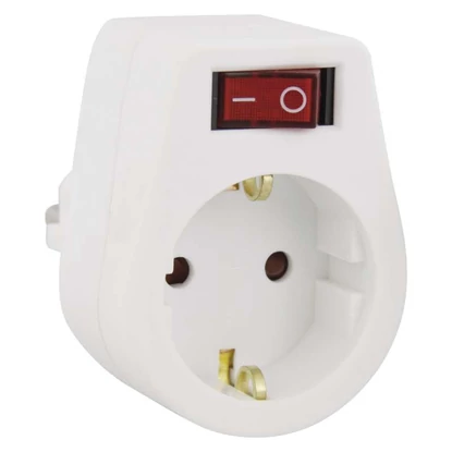 Villásdugó aljzat kapcsolóval