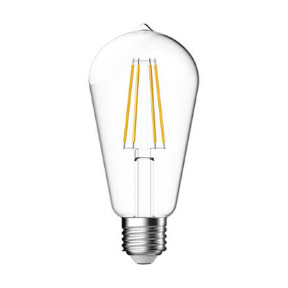 Tungsram 4,5W Edison dekor LED izzó (E27, filament, tiszta üveg, meleg fehér (2700K), 470 lumen)