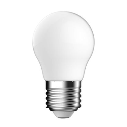 Tungsram 2,5W Retro LED izzó (E27, filament, G45, 250 lumen, meleg fehér, opál üveg, deco)