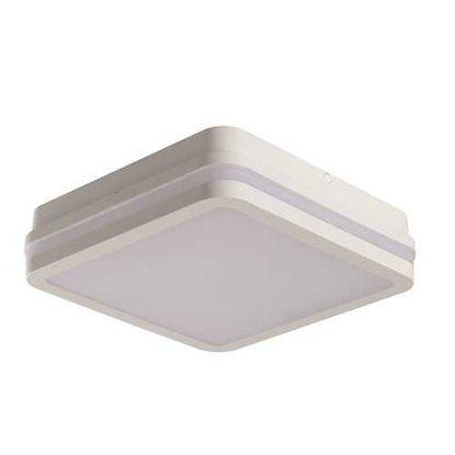 Kanlux Beno led lámpa, 18w, természetes fehér, fehér négyzetes, mozgásérzékelős