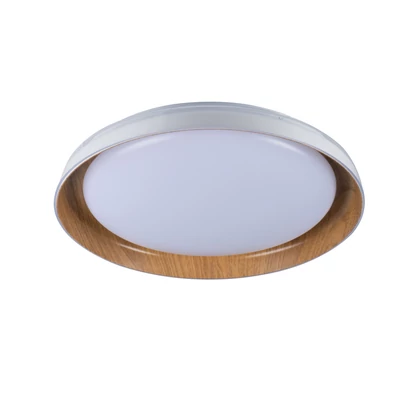  Kanlux NIFU 17,8W NW W/BR Mennyezeti LED lámpa, fehér/tölgyfa barna, 4000K, természetes fehér, 430mm, 1320 lumen, IP20