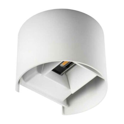 Kanlux Reka EL 7W-O-W Homlokzati lámpatest állítható világítási szöggel, fehér, oldalfali, hengeres, IP54, fel-le világít