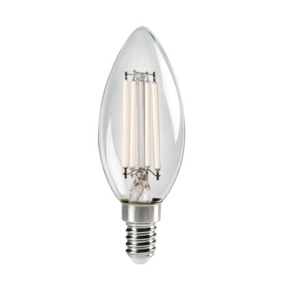 Kanlux XLED White Filament fényforrás, 4,5W, C35, E14, 2700K, meleg fehér, 470 lumen