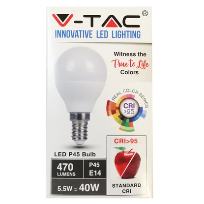 5.5w e14 led lámpa CRI>95 napfény fehér