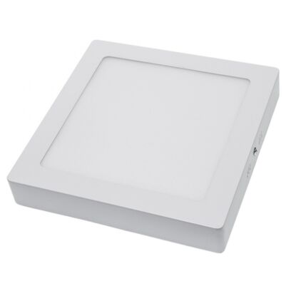 18W falra szerelhető LED panel, 1440 lumen (négyzet, opál üveg, 4500K, természetes fehér)