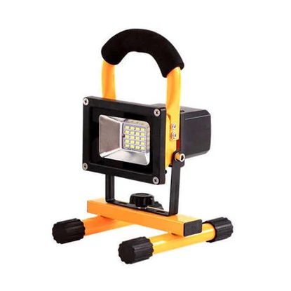 10w akkumulátoros led reflektor hideg fehér színhőmérséklettel