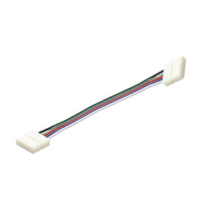  Forrasztásmentes betáp kábel RGBW led szalaghoz, gyorscsatlakozó (saroknál is alkalmazható)