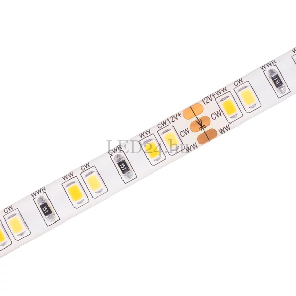 Avide 12V CCT LED szalag, IP65, 120 led/méter, 9,6W/Méter