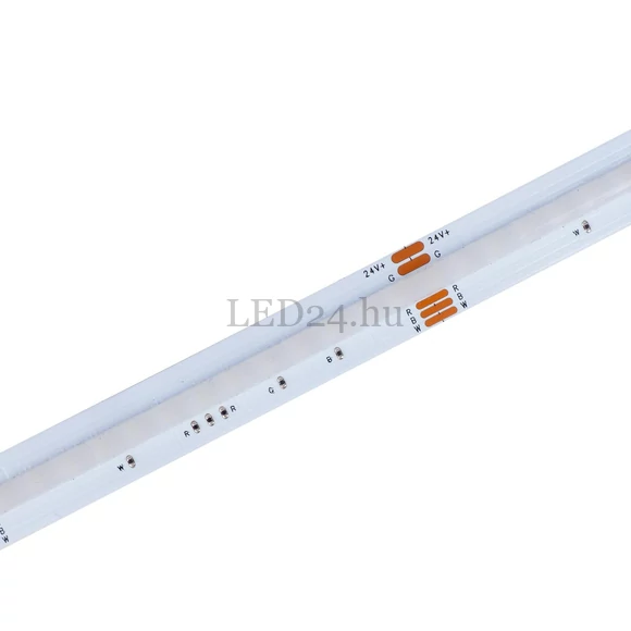  Avide RGB+W LED Szalag COB, Homogén, 24V, 18W, 5000 lumen, IP20, 10m