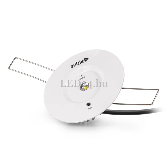 Avide, 3w, 200 lumen, 6000K, hideg fehér, biztonsági világítás, területoptika, IP20, süllyeszthető
