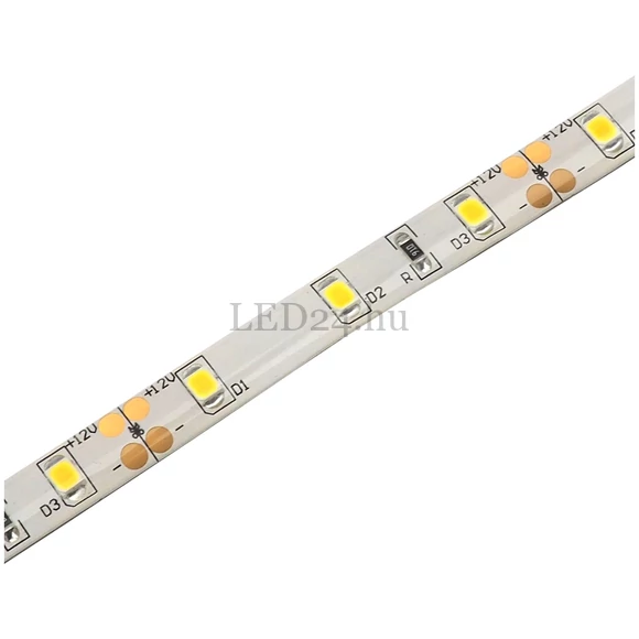 Avide 12V Led szalag, 12W, 60 led/m, 2835 SMD, 6400K, hideg fehér, IP65