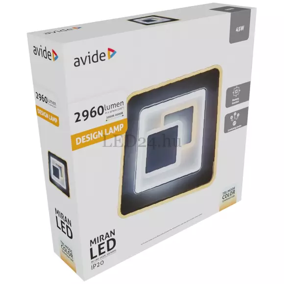 45W Avide Miran LED Design mennyezeti lámpa