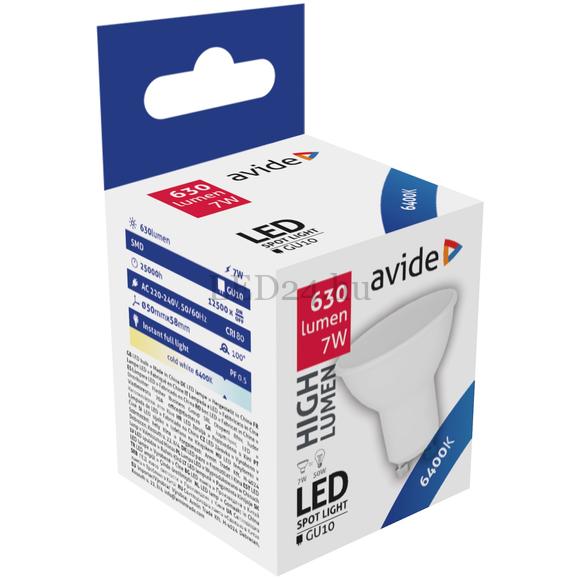 Avide 7W GU10 hideg fehér