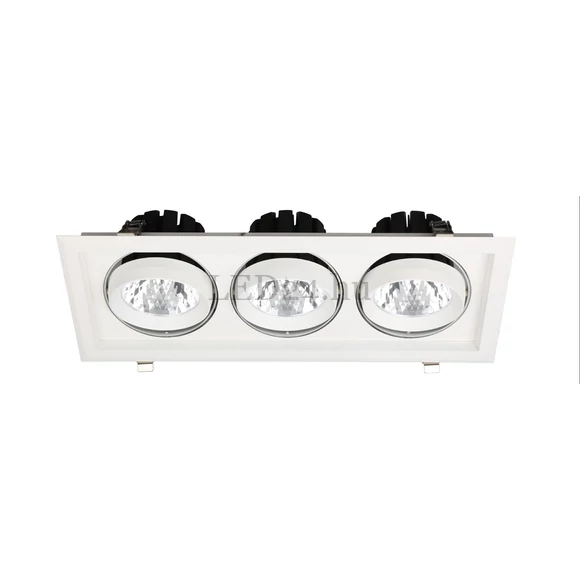 Avide Sein LED Downlight 3x30w négyzet led mélysugárzó, meleg fehér, 8400 lumen, sugárzási szög 20°