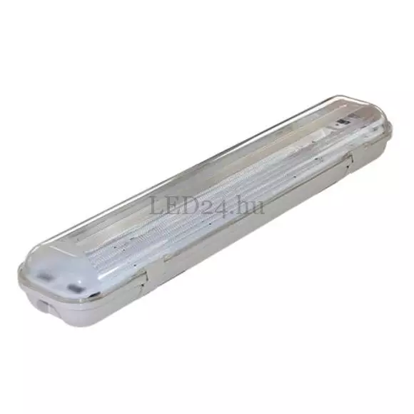 fénycső IP65 armatúra 2db 60cm hidegfehér led fénycsővel