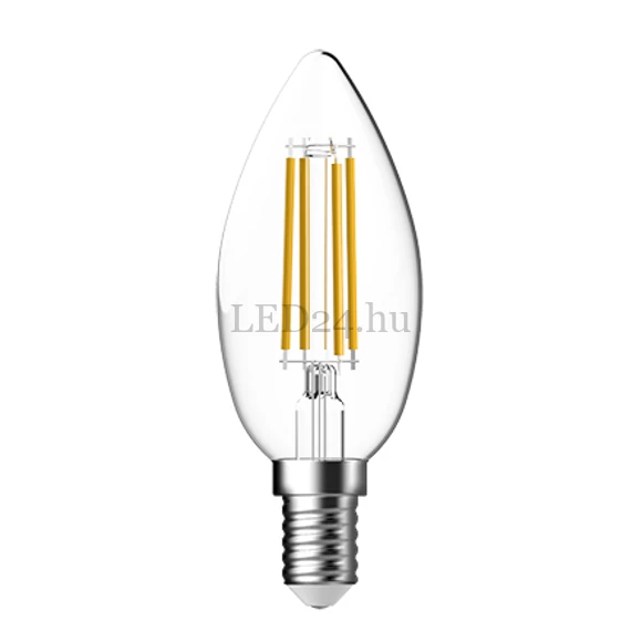 Tungsram 7W Filament gyertya, e14, meleg fehér