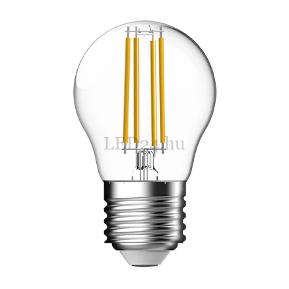 Tungsram_7W_Filament_kisgomb_e27_meleg_feher
