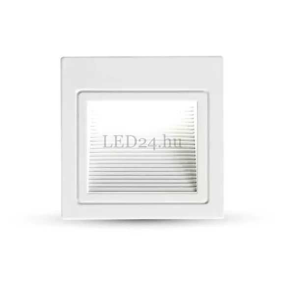 3W-os LED lépcsővilágítás (100 lumen, fehér ház, természetes fehér)