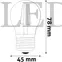 Kép 3/4 - Avide LED Filament Mini Globe 5.9W, E27, NW, 4000K, 806 lumen, Fényerőszabályozható