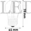 Kép 3/4 - Avide LED Filament Mini Globe 5.9W, E27, WW, 2700K, 806 lumen, Fényerőszabályozható