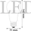 Kép 3/4 - Avide LED Globe A70 16W E27 lámpa, meleg fehér, WW, 3000K, 1990 lumen