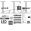 Kép 2/3 - Avide LED Panel, 30x120cm, 40W, NW, 4000K, Természetes fehér, 110lm/W, UGR<19, IP20, Industrial V2, 4400 lumen (300x1200mm)