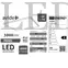 Kép 2/3 - Avide LED Panel, 60x60cm, 24W, NW, 4000K, természetes fehér, IP20, Industrial V2, 3000 lumen, UGR<19, 595x595mm