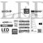 Kép 2/4 - Avide LED Panel, 30x120cm, 38W, NW, 4000K, Természetes fehér, 120lm/W, UGR<19, IP20, DALI Industrial V2, 4560 lumen (300x1200mm)