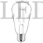 Kép 2/4 - Avide LED White Filament ST64, 8,5W, E27, 330°, WW, 2700K, meleg fehér, 1055 Lumen, üveg bura