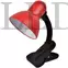 Kép 2/2 - Avide Basic csíptethető asztali lámpa, kapcsolóval, E27 Foglalattal, Piros Színű