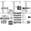 Kép 2/2 - Avide LED Mélysugárzó, (Downlight), kör alakú, 12W, 4000K, Természetes fehér, 1500 lumen, IP44