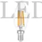 Kép 2/3 - Avide LED Filament Candle 6W E14 360° NW 4000K 806 Lumen, gyertya, üveg bura