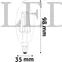 Kép 3/3 - Avide LED Filament Candle 6W E14 360° NW 4000K 806 Lumen, gyertya, üveg bura