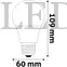 Kép 3/4 - Avide LED Globe A60 11W E27 lámpa, hideg fehér, CW, 6400K, 1250 lumen