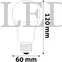 Kép 3/4 - Avide LED Globe A60 13W E27 lámpa, meleg fehér, WW, 3000K, 1521 lumen
