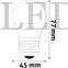 Kép 3/3 - Avide LED Globe Mini G45 6.5W E27 NW 4000K 806 lumen