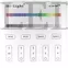 Kép 1/3 - RGB, RGBW LED szalag zóna fali, elemes távirányító
