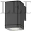 Kép 2/2 - Avide Toledo kültéri fali lámpatest, 1xGU10, (IP54, kültéri, fekete, oldalfalra szerelhető)