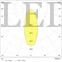 Kép 2/2 - Tungsram 33W COB LED mélysugárzó, kör alakú (dönthető, 3400 Lumen, 3000K, meleg fehér, UGR 25,8)