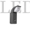 Kép 1/2 - Kanlux Abete 20 SE-GR fali LED EL lámpatest, IP44, kültéri, 7W, 4000K, mozgásérzékelővel