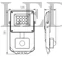 Kép 7/10 - Kanlux ACETE 10W CCT SE GR reflektor mozgásérzékelővel (IP44, változtatható színhőmérsékletű, 860/1080/970 Lumen)